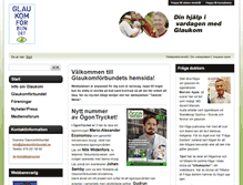 Tablet Screenshot of glaukomforbundet.org.se